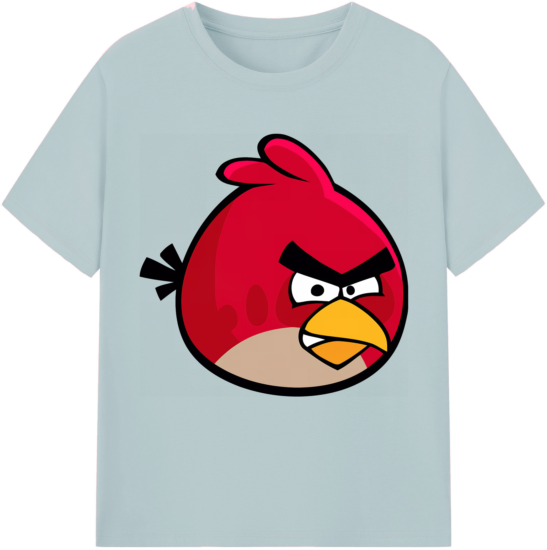 （画像用） Angry Birds アングリーバード 綿100％半袖Tシャツ（フロントプリント）